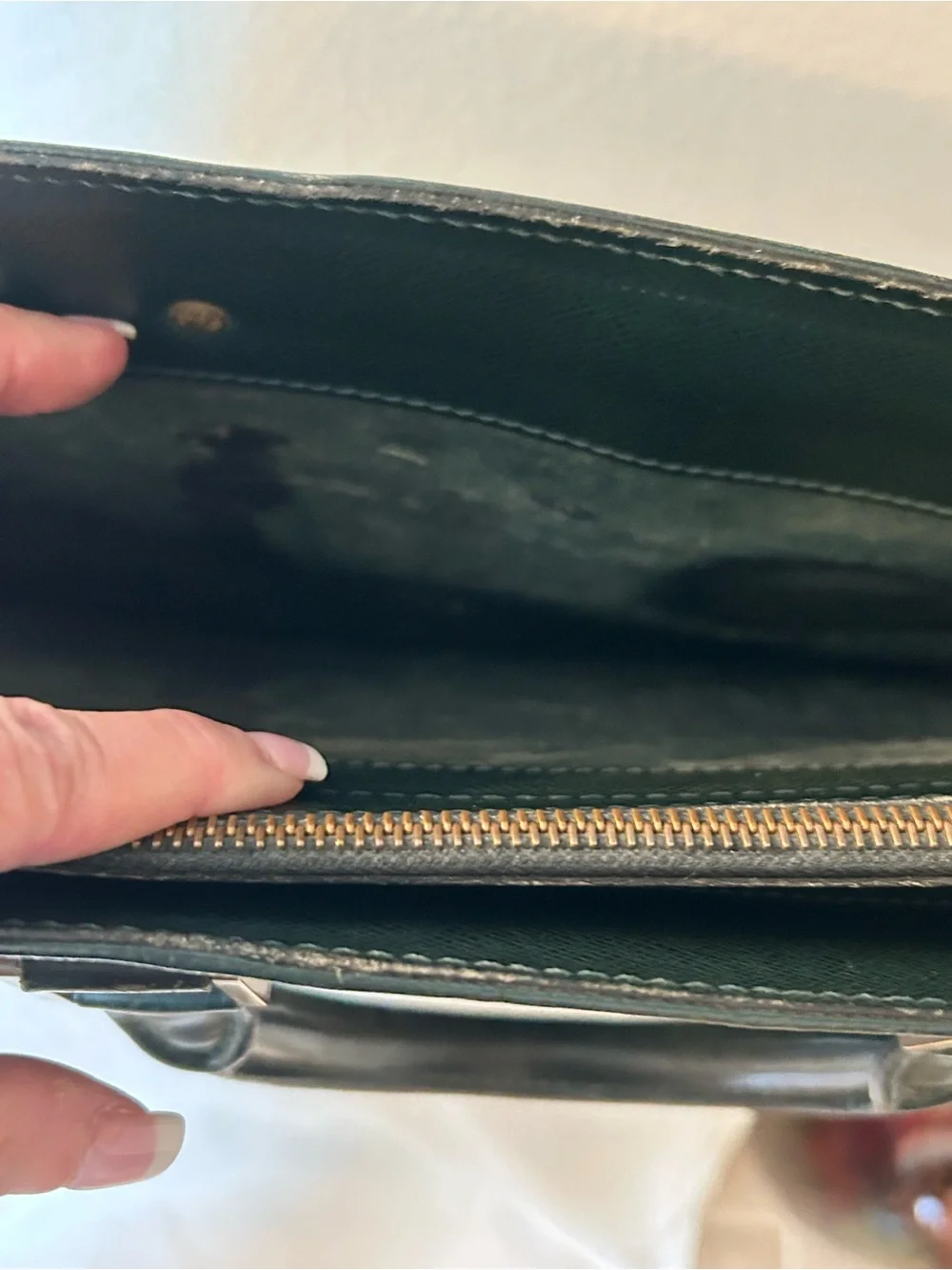 Louis Vuitton Taiga Lozan Leather Briefcase